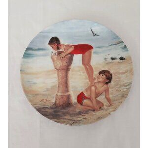 Donald Zolan Collector Plate “Beach Break” From The Childhood Friendship 1987